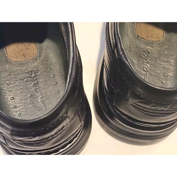 Mens Clarks Hommes Black Leather Lace Up Mens Size 9M 70851 - Picture 3 of 10